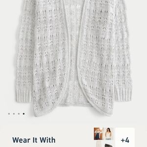 Hollister Long Length No Close Knit Cardigan Sweater - Gray